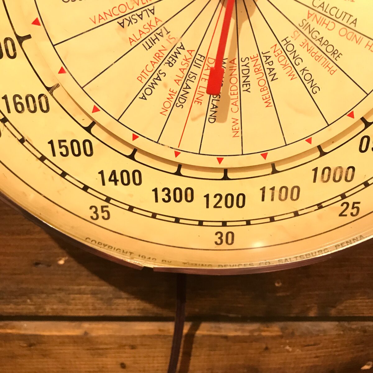 24 Hour (Military Time) World Clock Timing Device Company Sutton Clocks