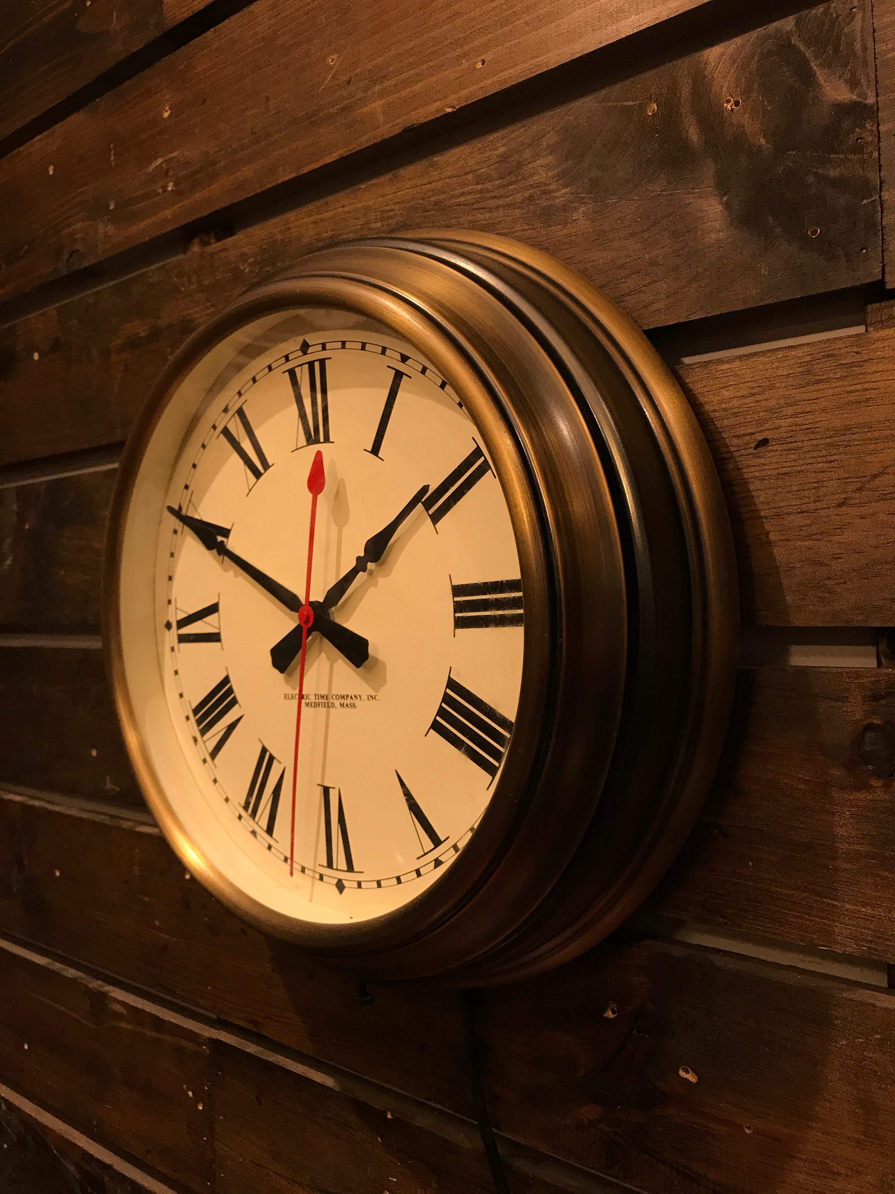 Electric Time Company Inc. USA 1980's. New rewired electrical unit